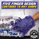 FURRY FIVE FINGER STRANGER HELPFUL HANDY DETAILING MITT